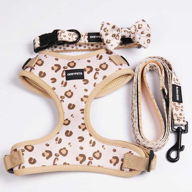 No Pull Breathable Adjustable Comfort Custom Dog Puppy Pet Dog Harness Set