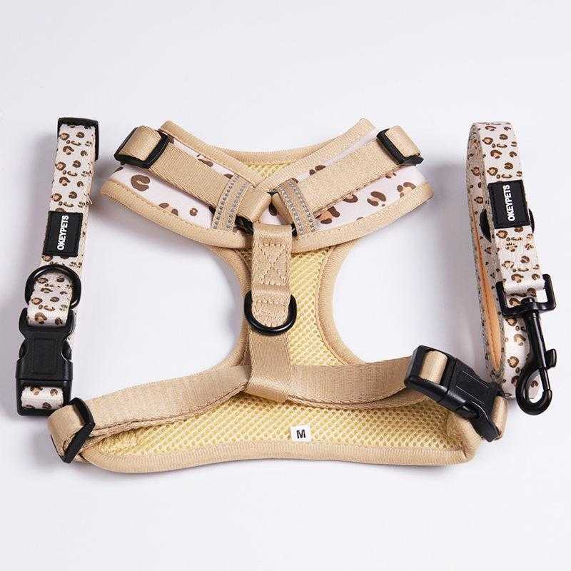 No Pull Breathable Adjustable Comfort Custom Dog Puppy Pet Dog Harness Set