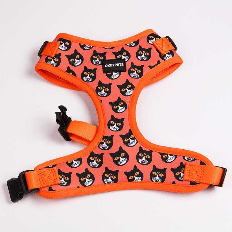 Dog Cat Harness Pet Walking Lead Harness Polyester Adjustable Reflective Breathable Mesh Dog Vest Harness