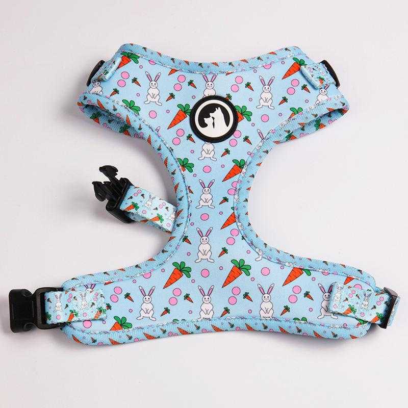 Crab Patterns Super Comfort Neoprene Padded Reversible Pet Harness Custom Designs Dog Harness