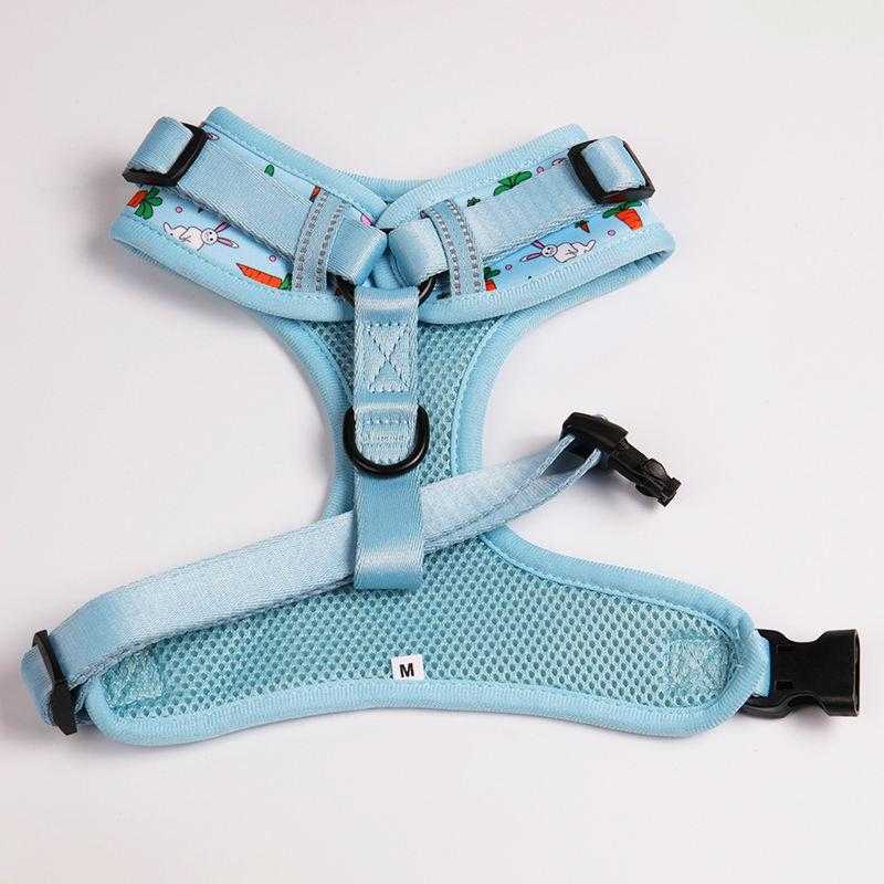 Crab Patterns Super Comfort Neoprene Padded Reversible Pet Harness Custom Designs Dog Harness