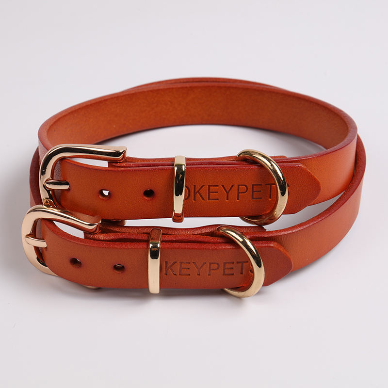 Manufacture Supply All Season Multiple Colors Fashion Soft Comfortable Dog Leather Collar