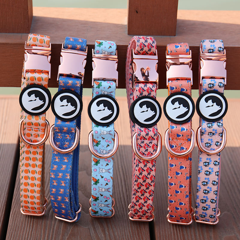 Wholesale New Releases Custom Designers Reflective Dog Collar,New Cute Fancy Design Custom Pattern Collars For Pet