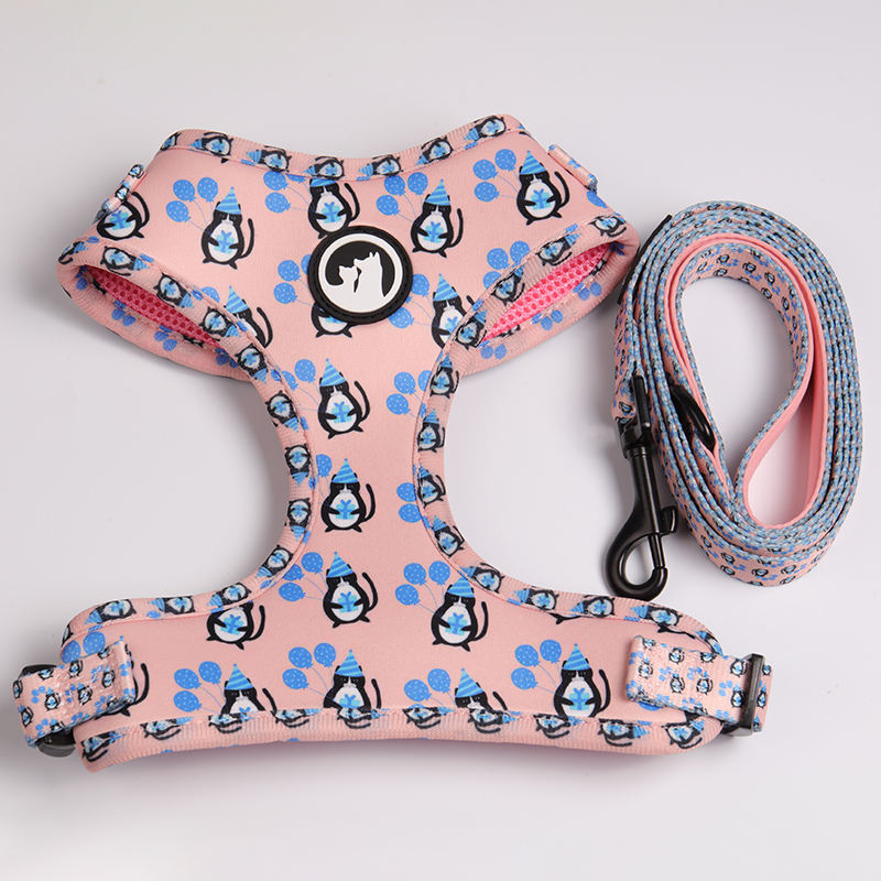 Personalised Logo Custom Durable Adjustable Printed Feature Soft Mesh Reflective Service Strong No Pull Harness For Dog