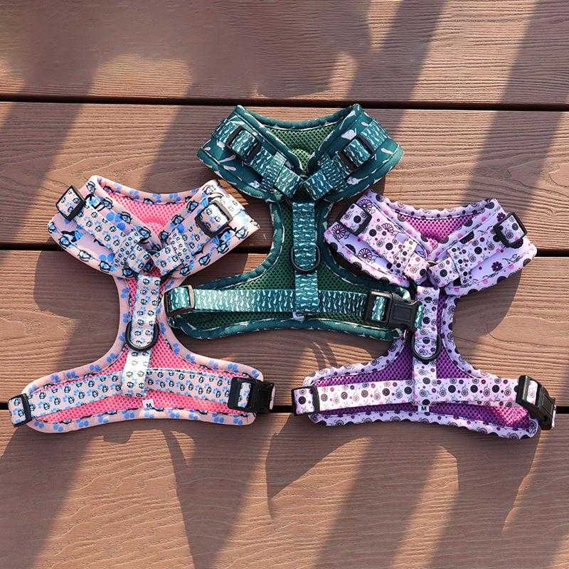 Custom Dog Harness No Pull Soft And Breathable Sublimation Neoprene Printing Dog Harness