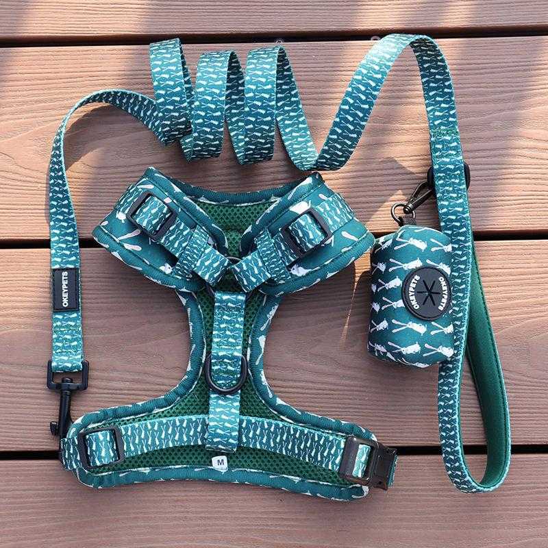 Pet Supplies Custom Logo Multi Pattern Dog Har Vest Outdoors Walking Padded Mesh Pet Dog Harness
