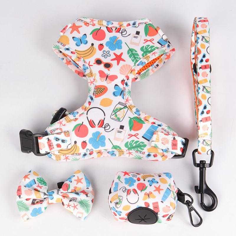 Comfort Breathable Soft Neoprene Pet Harness Custom Dog Collar Leash And Harness Set