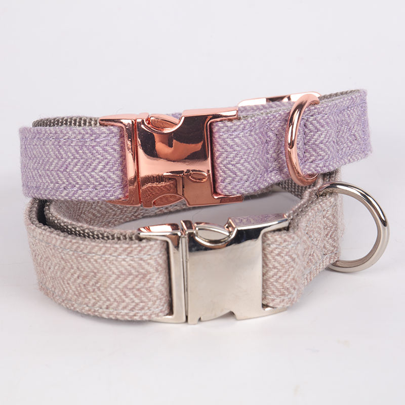 Manufacturer Wholesale Adjustable Pink Blue Orange Pet Dog Twill Collar For Pet From Pet Supplies