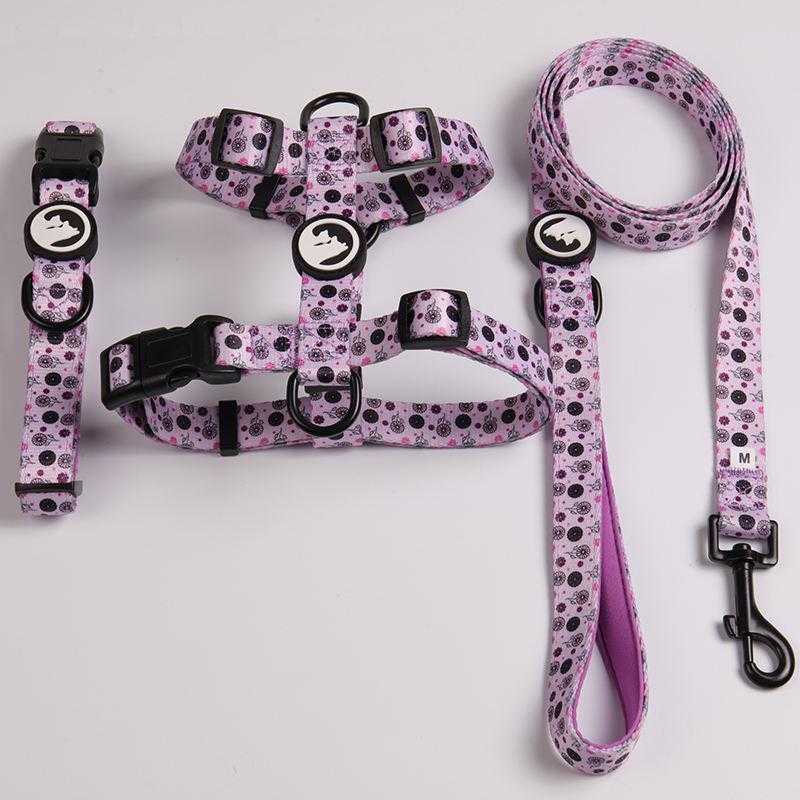 Dog Harness Collar Leash Pet Supplies Polyester No Pull Adjustable Dog Harness