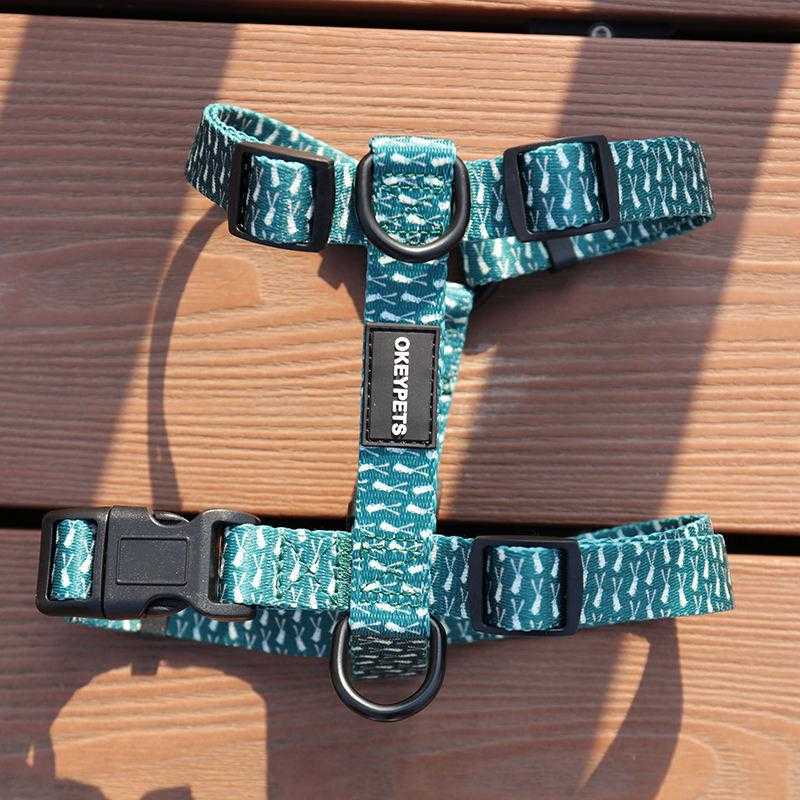 Dog Harness Collar Leash Pet Supplies Polyester No Pull Adjustable Dog Harness