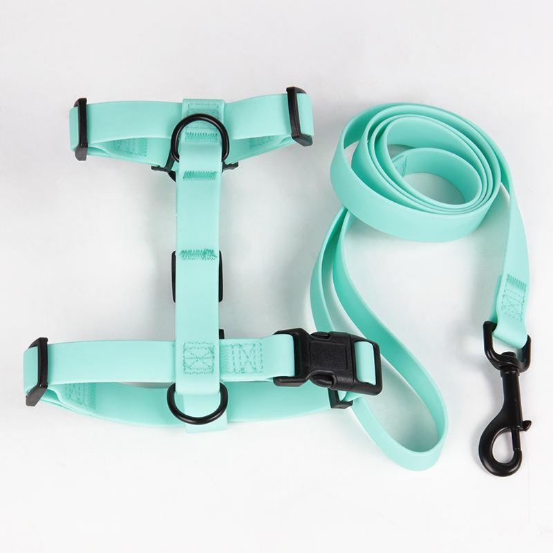 100% Environmentally Sport Adjustable Comfortable Soft Pvc Coated Webbing Waterproof Dog Harness