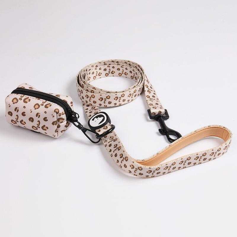 Dog Collar Leash Manufacturers Designer Sublimation Luxury Dog Leashes And Collars With Bow Tie