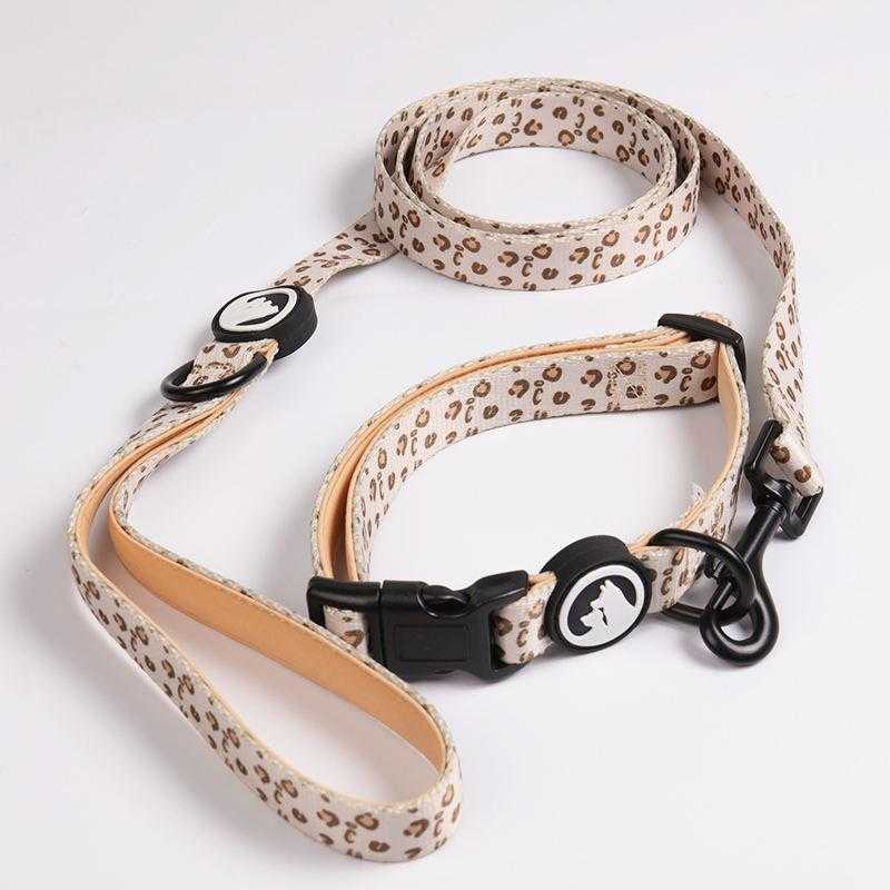 Dog Collar Leash Manufacturers Designer Sublimation Luxury Dog Leashes And Collars With Bow Tie