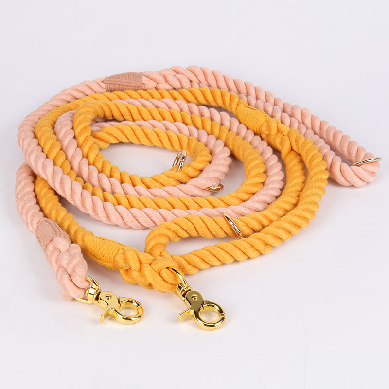 Multi Color Solid Nautical Hand-made Luxury Cotton Rope Leash Lead In Many Kind Of Accessories