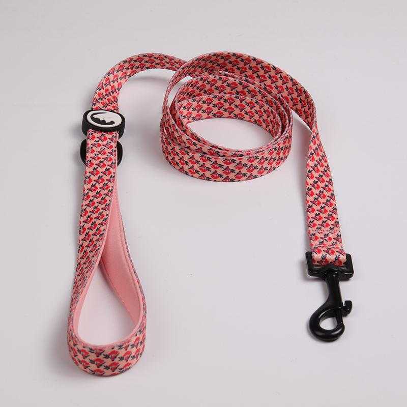 Personalized Outdoor Pet Supply Custom Pattern Absorbing Soft Padded Neoprene Dog Walking Leash