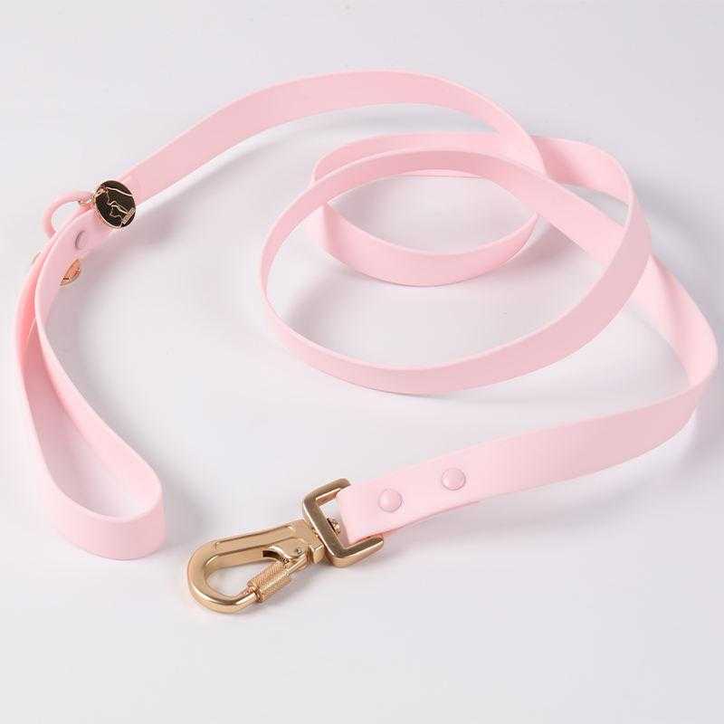 Wholesale Customized Pet Lead And Collar Set Pvc Coated Webbing Designer Luxury Dog Collar