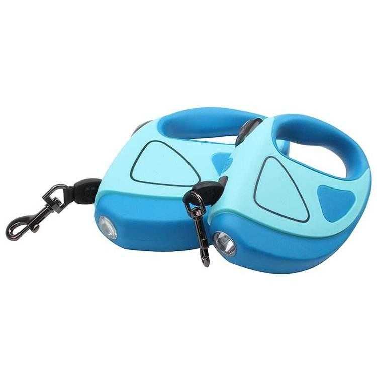 Outdoor Walking Multi Function Auto Portable Automatic Strong Retractable Dog Leash Lead With Flashlight