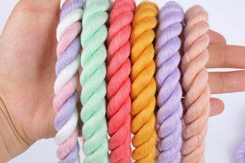 Wholesale Low Moq Long Handmade Cotton Rope Leash Lead Heavy Duty Luxury Multi Colored Cotton Rope Lead