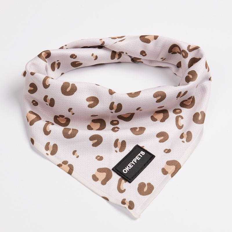 High Quality Breathable Print Cute Custom Logo Pet Dog Bandana Scarf Polyester Dog Bandana