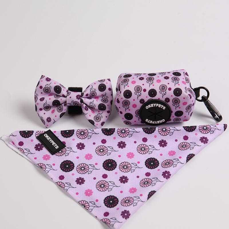 New Custom Breathable Polyester Dog Bandana Print Pet Gift Accessory Bandana Scarf With Logo