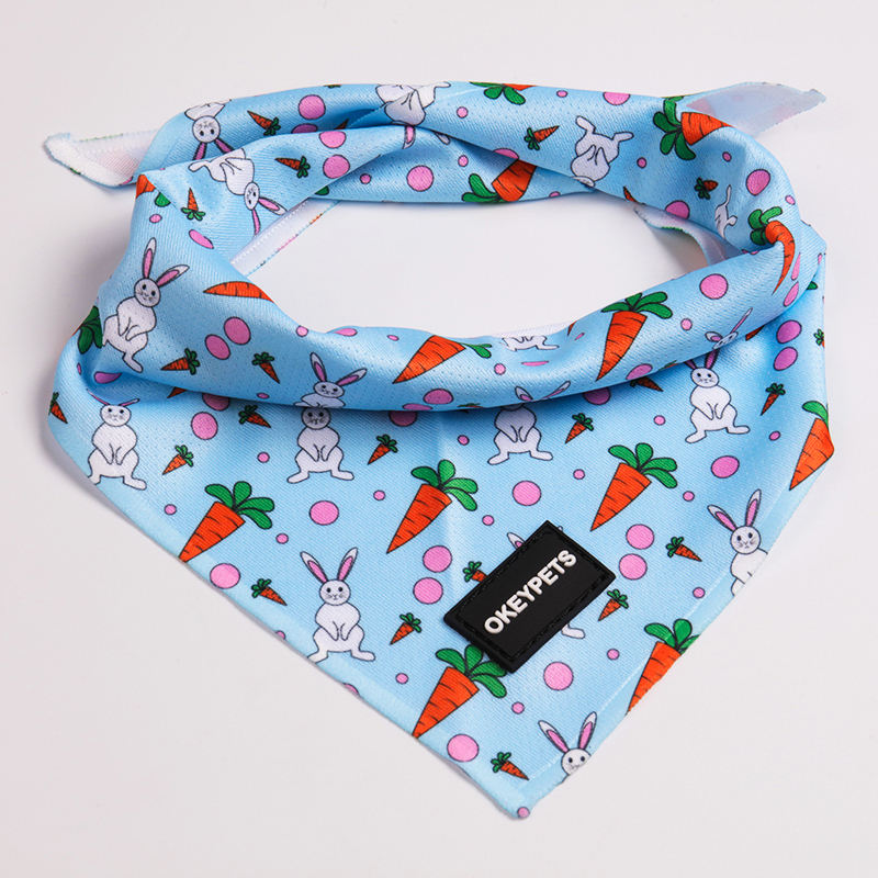 Personalized Breathable Polyester Cooling Dog Accessory Bandana Printing Pet Accessories Cute Bandanas