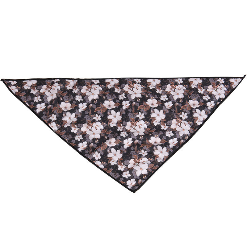 Personalized Pet Triangle Scarf Cotton Custom Logo Bandanas For Dogs Small,Adjustable Printed Pet Plaid Dog Collar Bandana