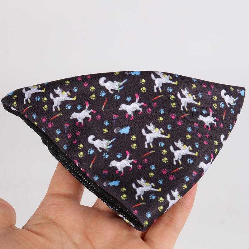 2022 Custom Logo Printing Colorful Pattern Dog Scarf Bandana Bib Pet Triangle Scarf