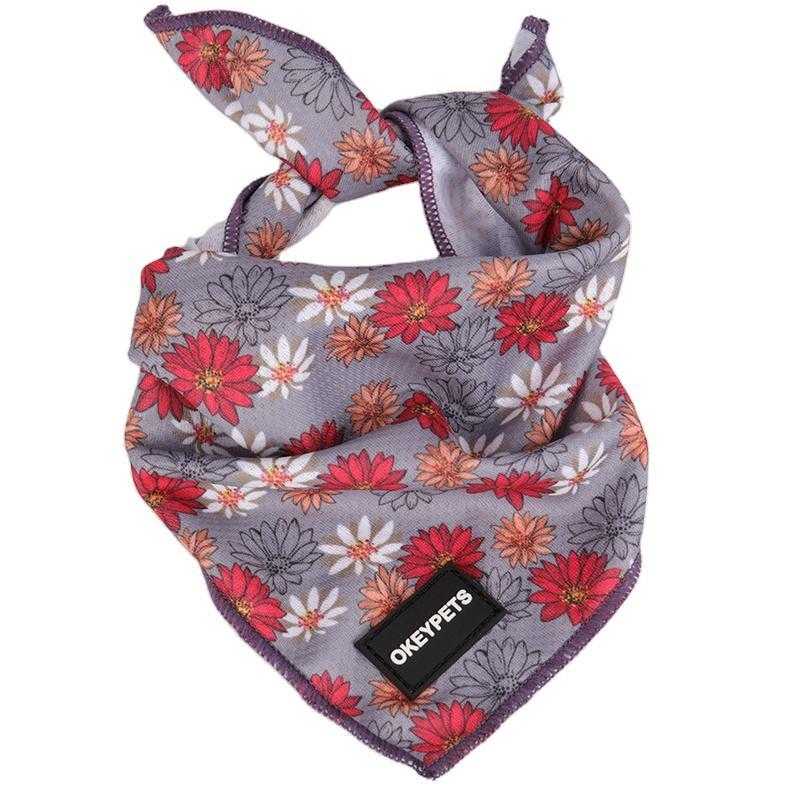 Large Pet Scarf Pet Bandana For Dog Cotton Plaid Washable Bow Ties Collar Cat Dog Scarf Accessories