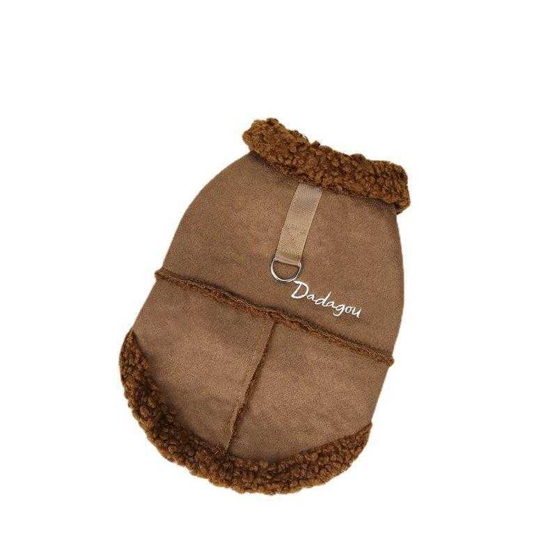 New Style Plush Fancy Dog Clothes Wholesale Warm Winter Dog Coat