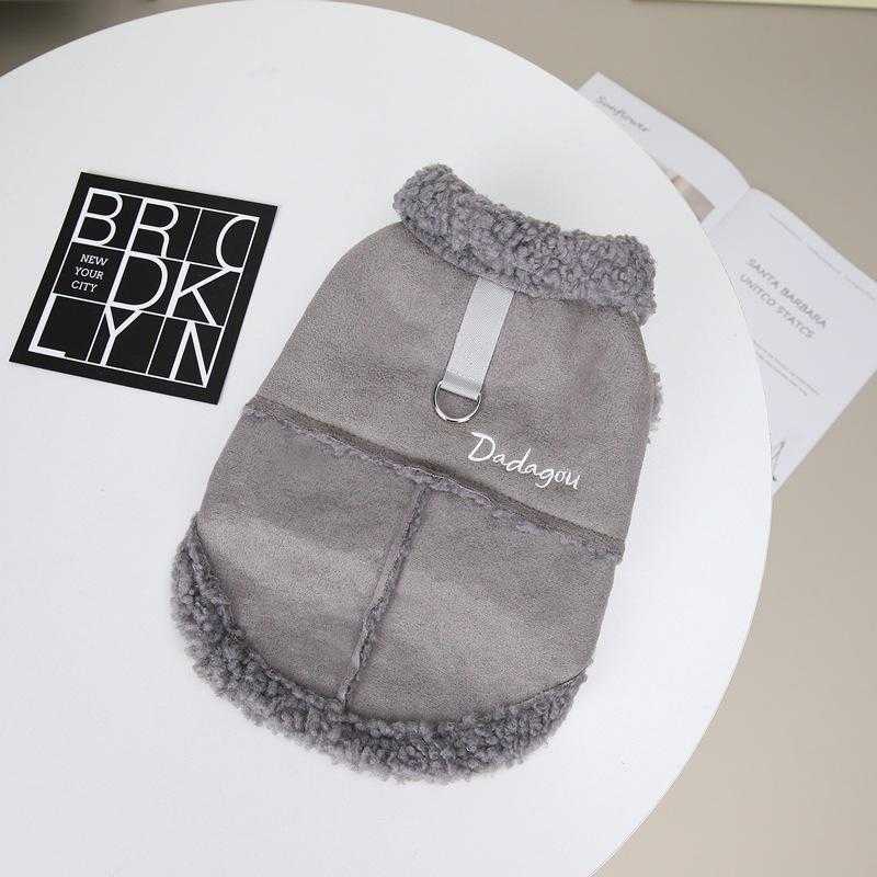 New Style Plush Fancy Dog Clothes Wholesale Warm Winter Dog Coat