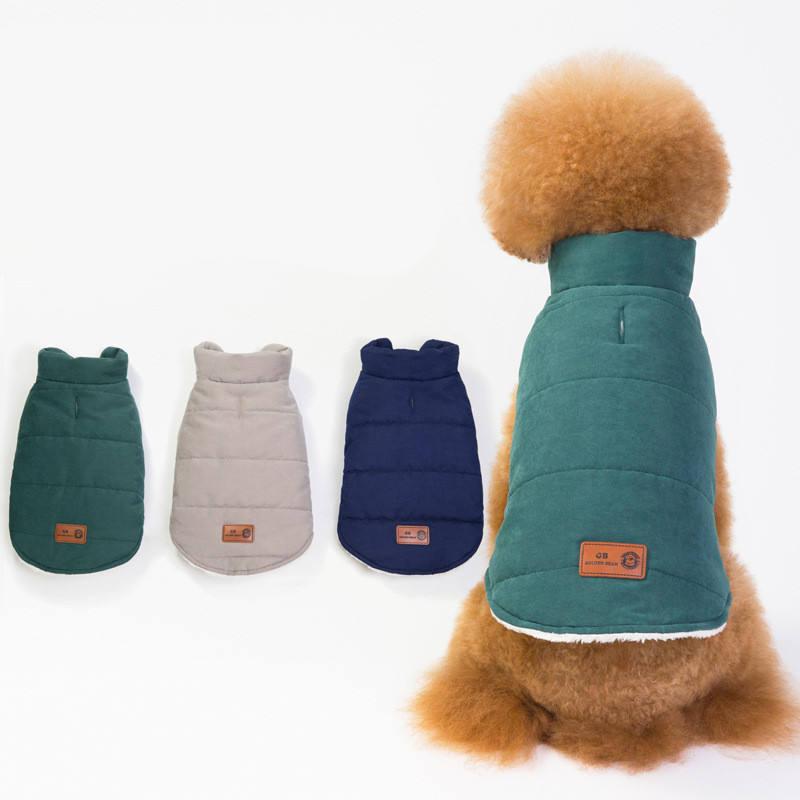British Style Thicken Warm Comfortable Simply Warm Dog Coats Pet Clothes
