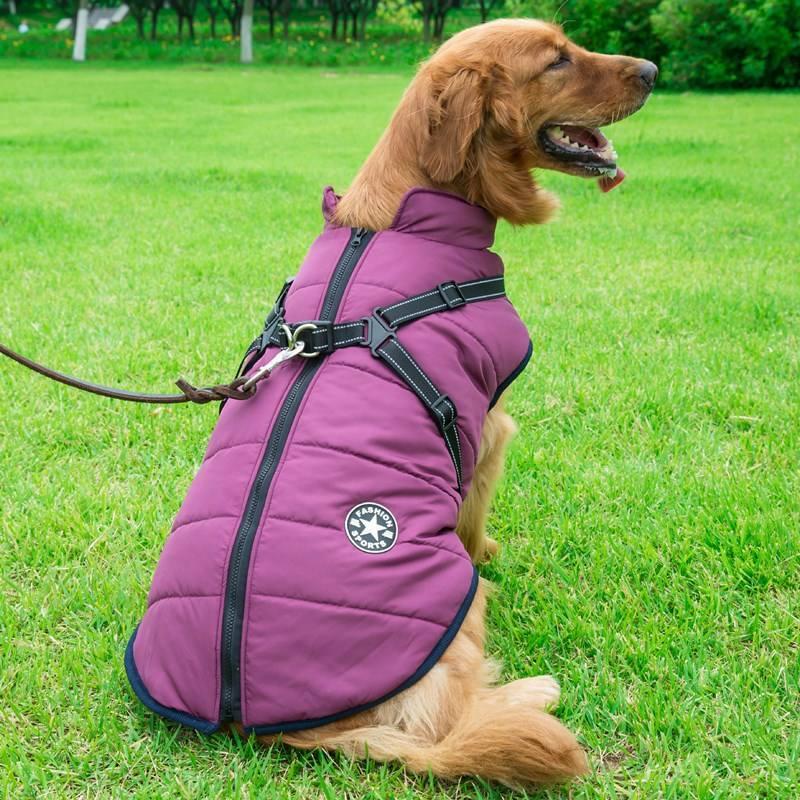 Dog Coat For Cold Weather Dog Clothes Jacket With Reflective Trim Large Dog Clothing