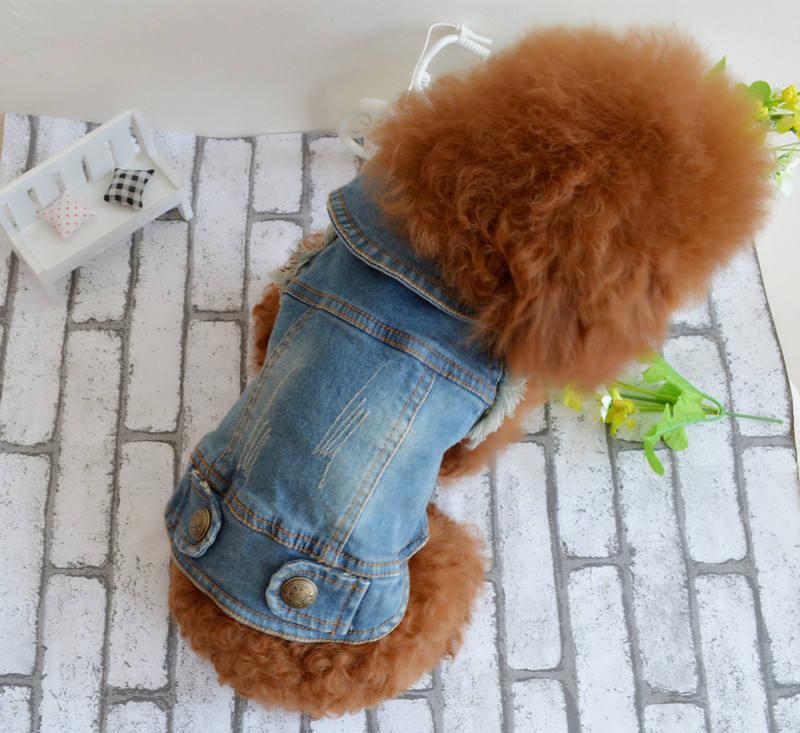 Personalized Wholesale New Pet Vest Jeans Cowboy Dog Jacket Clothes