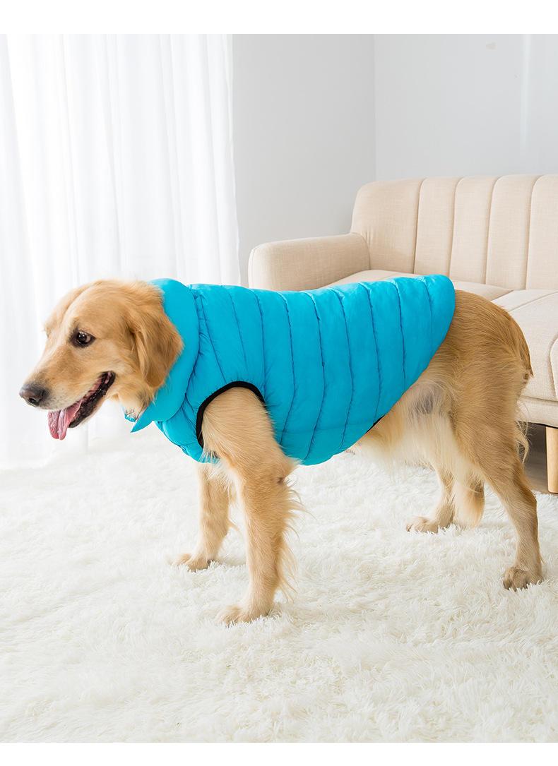New Arrival High Quality Winter Warm Dog Clothes Reversible Comfortable Dog Vest Large Dog Winter Clothes