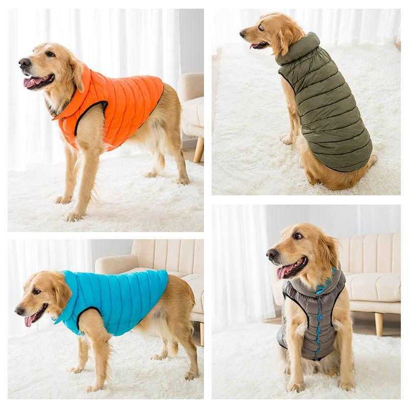 New Arrival High Quality Winter Warm Dog Clothes Reversible Comfortable Dog Vest Large Dog Winter Clothes