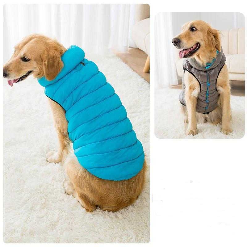 New Arrival High Quality Winter Warm Dog Clothes Reversible Comfortable Dog Vest Large Dog Winter Clothes