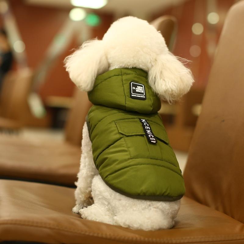 Popular Fashion Autumn Winter New Dog Clothes Two-legged Down Jacket Waterproof Pet Cotton Vest