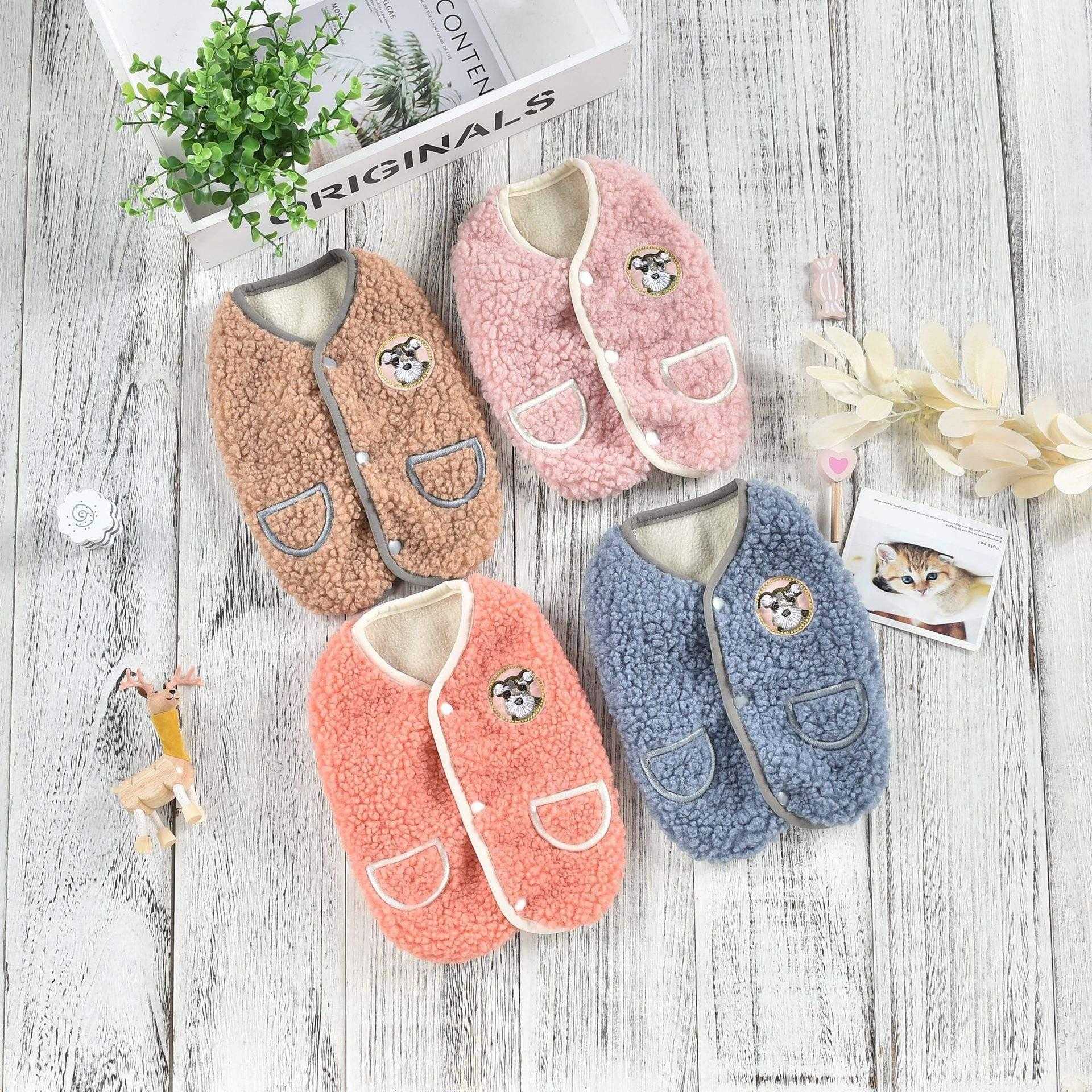 New Style Puppy Cloth Custom Warm Dog Clothes For Fleece Vest For Wholesale