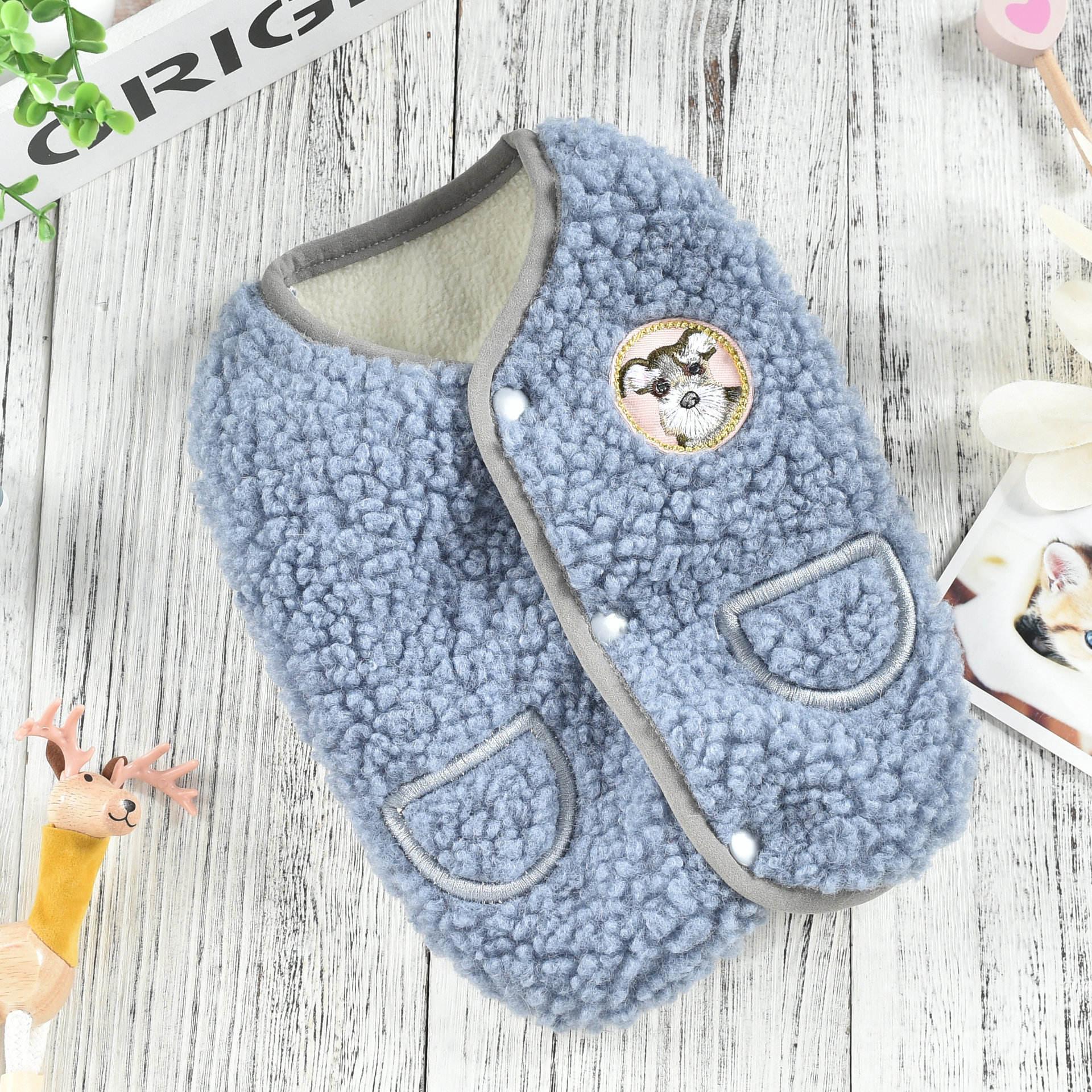 New Style Puppy Cloth Custom Warm Dog Clothes For Fleece Vest For Wholesale