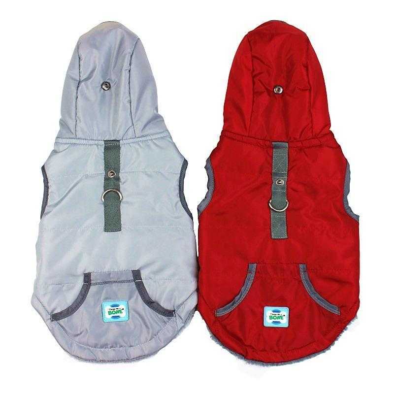 Wholesale Autumn Winter Warm Pet Jacket Hooded Vest Quilted Padded Fleece Dog Clothes