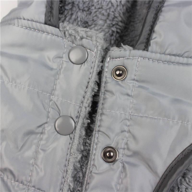 Wholesale Autumn Winter Warm Pet Jacket Hooded Vest Quilted Padded Fleece Dog Clothes