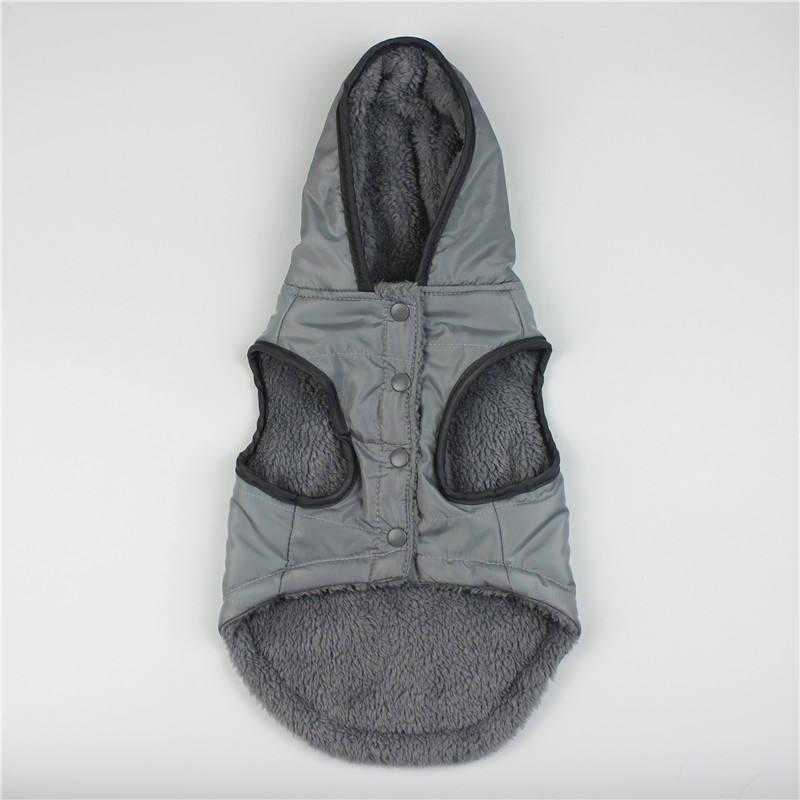 Wholesale Autumn Winter Warm Pet Jacket Hooded Vest Quilted Padded Fleece Dog Clothes