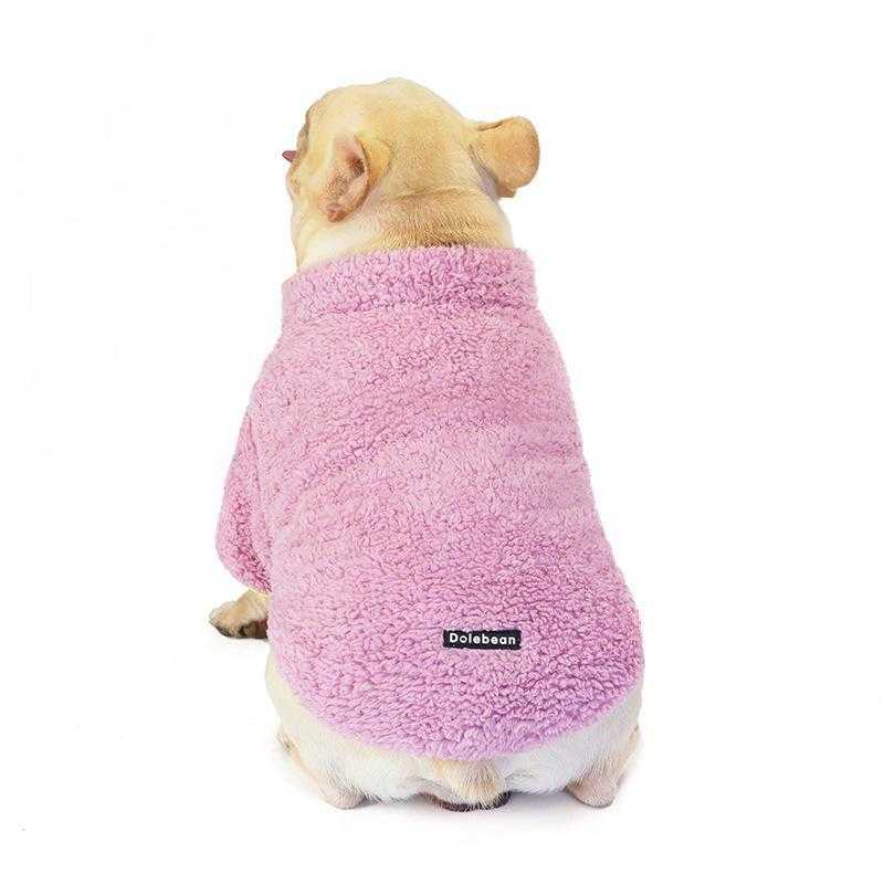 2022 High-neck Zipper Fleece Keeps Warm And Cold Custom Winter Designer Dog Apparel Costume Pet Clothes