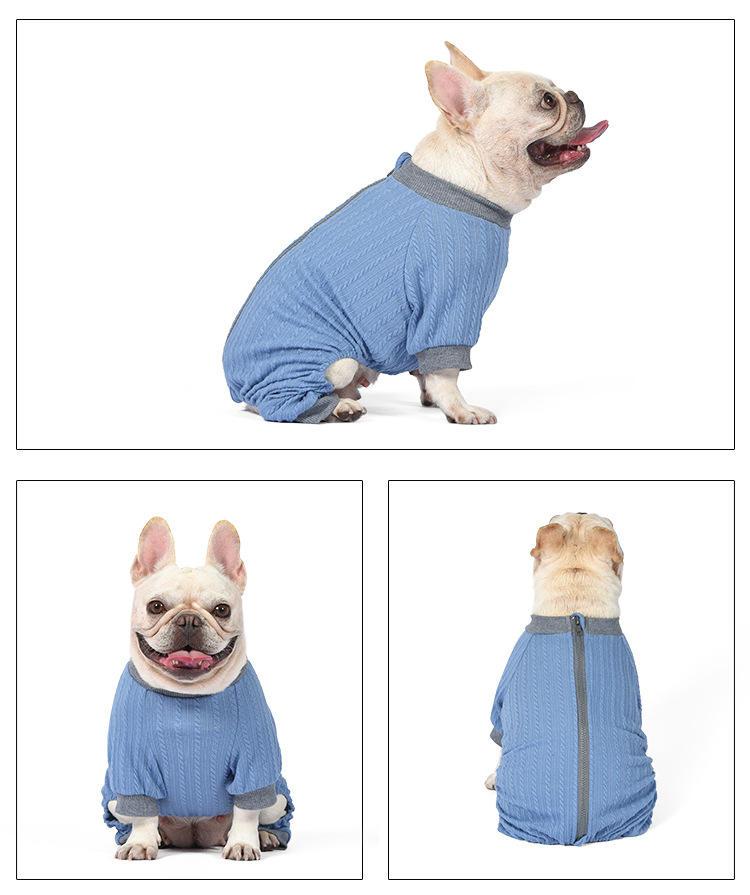 Four-legged Clothes Sweater Knit Long Sleeve Winter Dog Pajamas With Logo