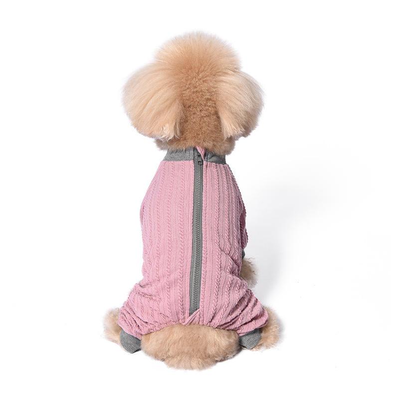 Four-legged Clothes Sweater Knit Long Sleeve Winter Dog Pajamas With Logo