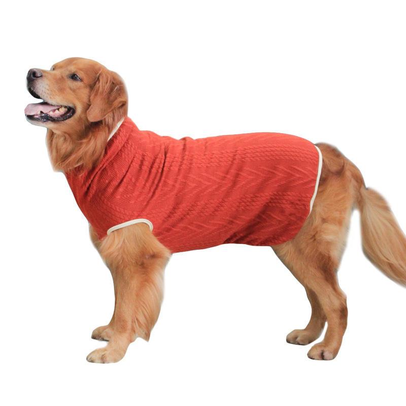 Winter Warm Classic Dog Sweater Cat Clothes Apparel Knitted Clothes For Large Medium Dog