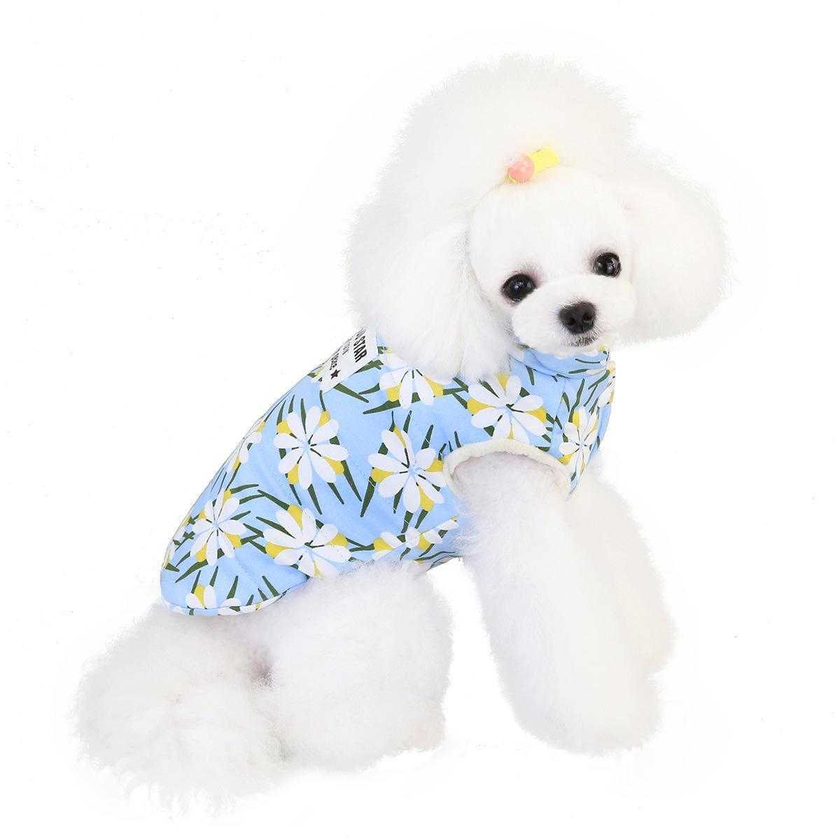 Fashion Winter Warm Pet Padded Vest Jacket Dog Costume