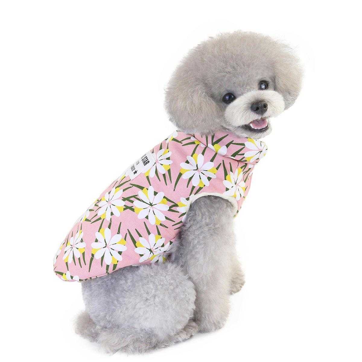 Fashion Winter Warm Pet Padded Vest Jacket Dog Costume