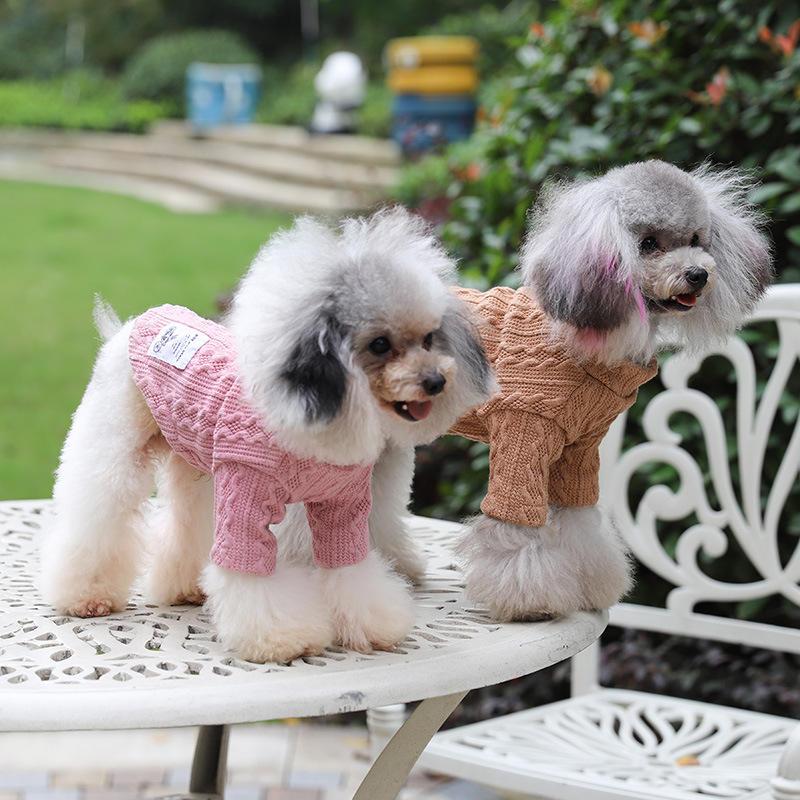Wholesale Multicolor Plain Sweater Warm 2legs Lovable Dog Clothes
