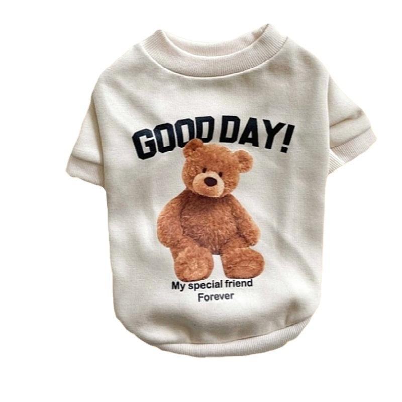 New Design Hot Selling Pet Dog Cat Teddy Bear Cute Clothes Pet Parent-child Suit Supplies Autumn And Winter Warm Clothing